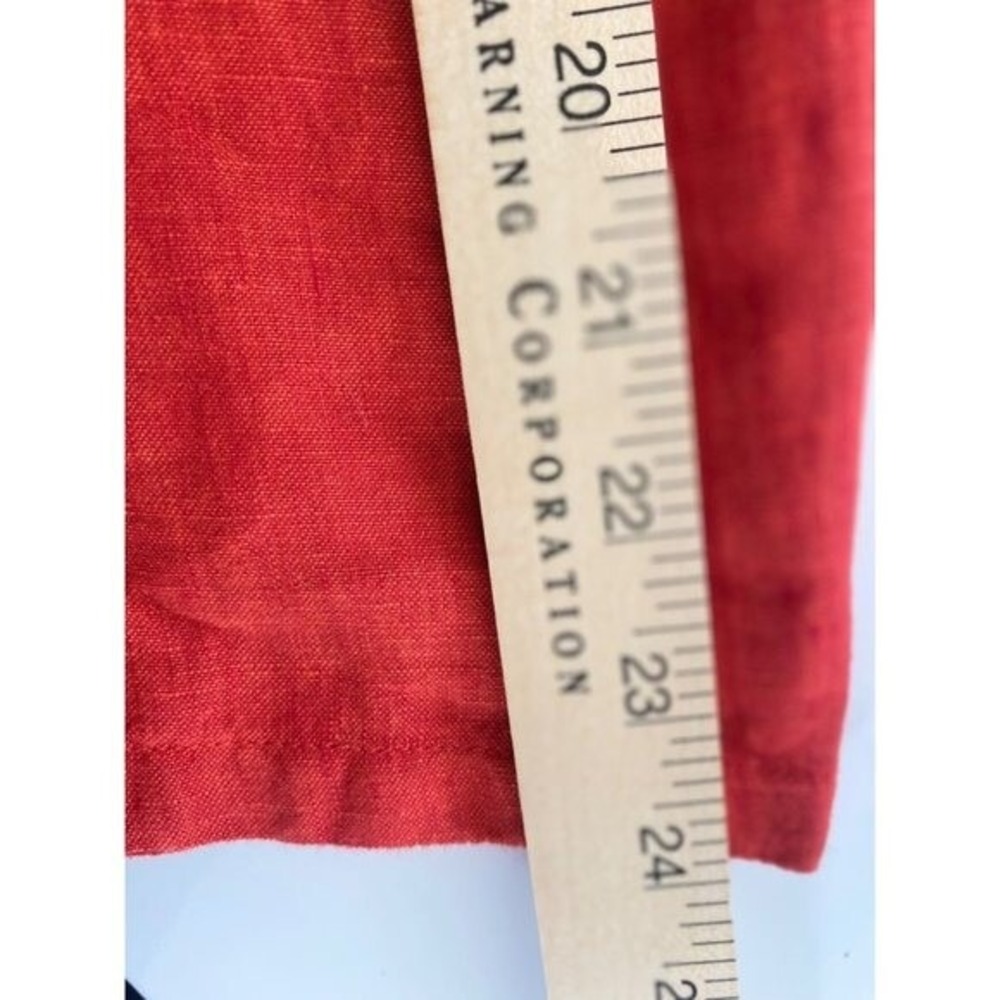 Coldwater Creek Blazer Womens 14 100% Linen Open‎ Front Pockets Size 14 - Picture 12 of 12
